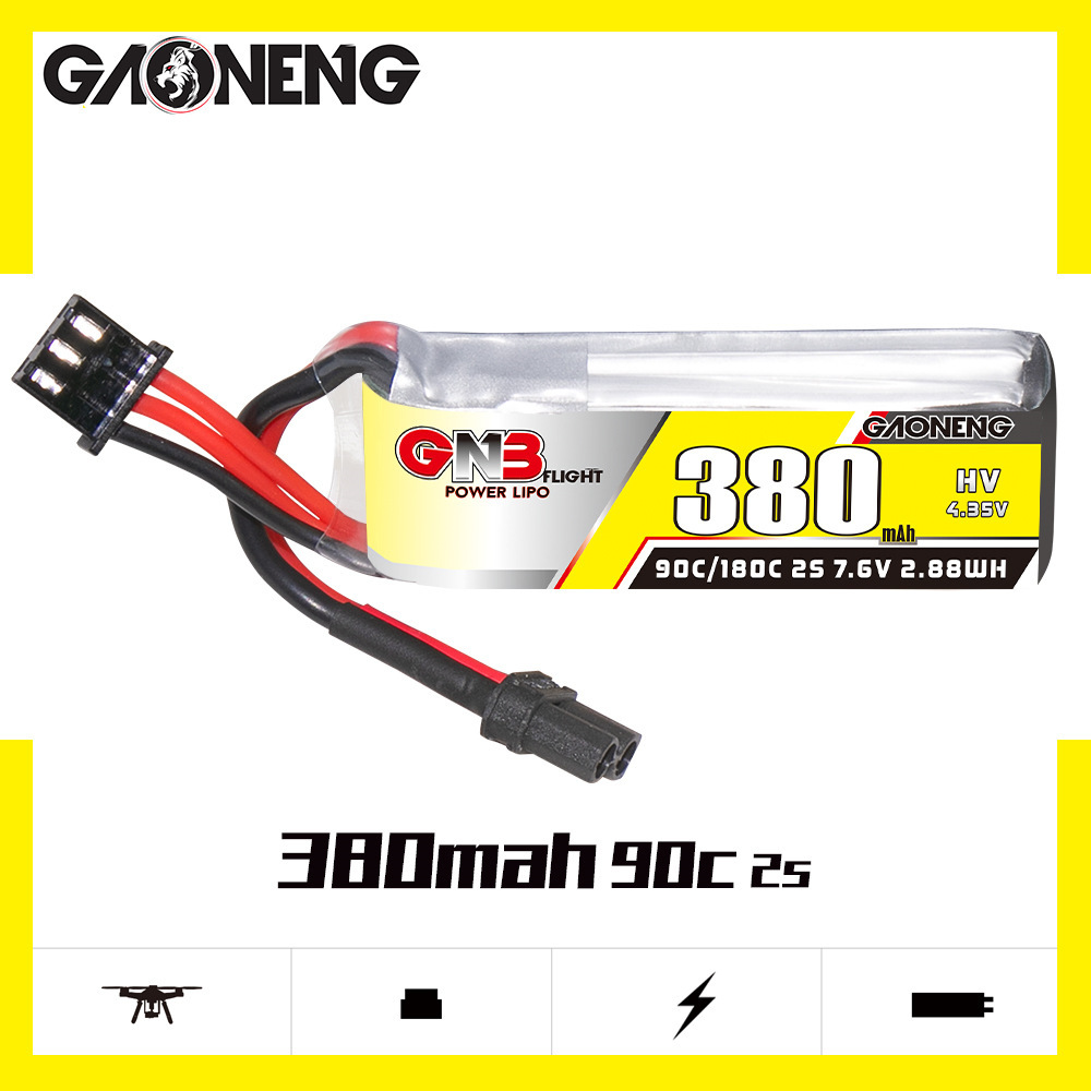 GNB 2S 7.6V 380mAh 90C/180C Li - Rc Helicopter Coaxial ulasan dan harga