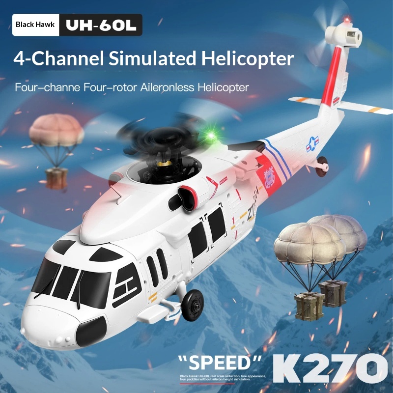 Wltoys K270 Black Hawk Uh 60l  - Rc Helicopter Gyro ulasan dan harga